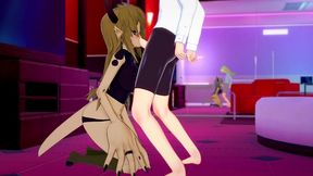 crim with the demon girl from the front office - interspecies reviewers