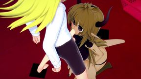 crim with the demon girl from the front office - interspecies reviewers