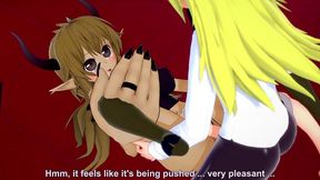 crim with the demon girl from the front office - interspecies reviewers