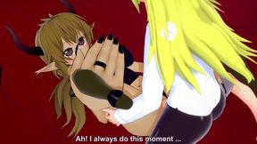 crim with the demon girl from the front office - interspecies reviewers