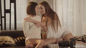 Amazing teens lesbian thrilling xxx movie