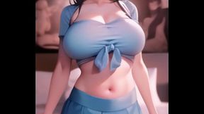 Anime Girl 3D Dancing Sexy 1080p, hentai anime