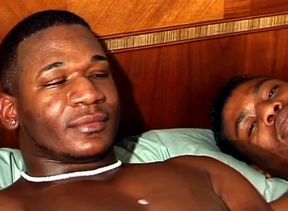 Muscular black studs banging hard and jerking dicks