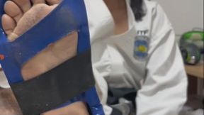 Pervert was spying on my Taekwondo Feet