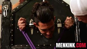 Brock Kniles and Xavier Zane subdues Zeno Rey body in stockade
