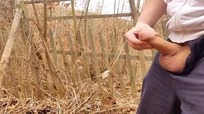 Fast Huge Cum Near An Old Abandoned House