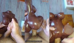 BWC Fucks & Cums on Ebony Selena Tantaly Doll