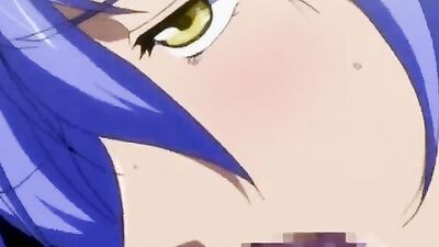 Watch these anime babes take rough dicking & messy facial in wild threesome action