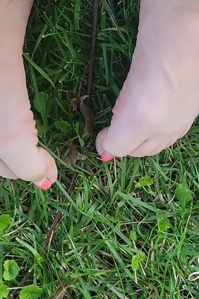 Toes in Grass