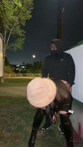 LEATHER BOOTS AND SHORTS GOT ME FUCKING IN THE PARK