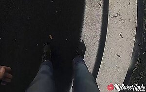 Mysweetapple, rollerskating and sucking on the highway
