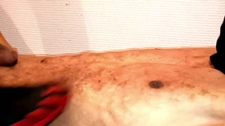 Trampling with my Soccer shoes Very close view