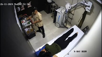 Indian clinic cctv nude injection video