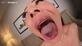 Nyssa Never gets back at cop who caught her topless! GIANTESS VORE TEASE! THROAT VIEWS! - MOV