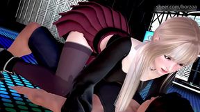 blonde teen shows her wet and hungry pussy inside a restaurant [mythic manor - naira 7]