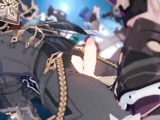 capitano x ororon - genshin impact queer anime