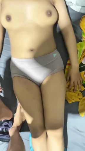 Stunning moment from "Amateur Night with sexy step sister with big tits and chubby pussy"