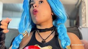 Jinx Cosplay Eating Fetish &ndash_ Belly Sounds, Burps and Vore Fantasy