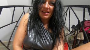 Downjacket Squirt and Wet Fetish Masturbation Pee Play and Intense Orgasm 318