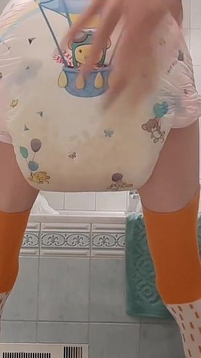 Cumming in My Thick Abdl Diaper