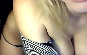 Slightly chubby teen stripping down on webcam