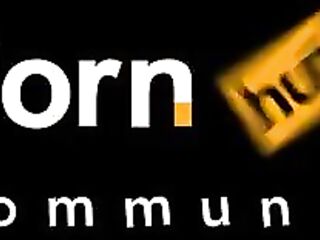 Overweight lonely gives himself a little love