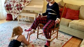 Break Up 4k-Blake LaVista is taped to a chair by ex when Macy Nicole finds her