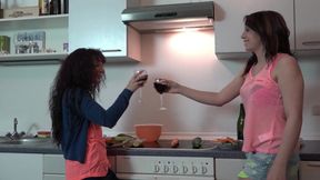 Lesbian Babes From France Playing with Big Toy