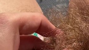 Huge clit ruined in tiny panties raw orgasm outdoors