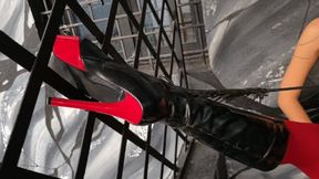 Whipping fun with my slave by the slave Huntress Karina Blody