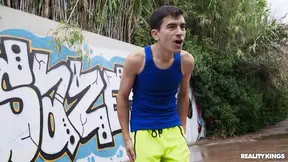 Outdoor bike ride turns into hot anal action