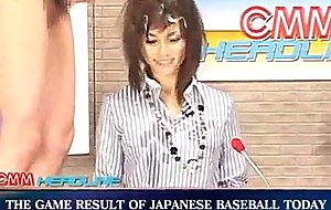 Maria ozawa news reader bukkake