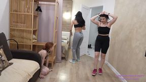 CAROLINE and NELLY - It was a good workout!