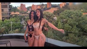 Hot Threesome with Two Beautiful Colombian Sluts!