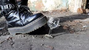 Glass Cups Crush with Dr Martens WMV