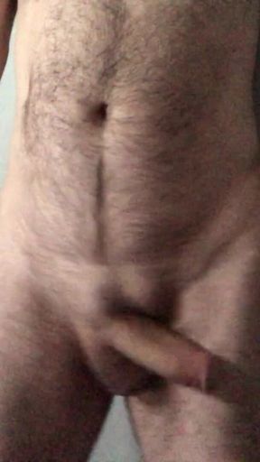 Stroking and Trying to Helicopter My Thick Cock