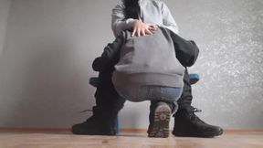 My Married Neighbor Licks My Pussy in Her Uninhabited Apartment so That Her Husband Doesn't Find Out About It