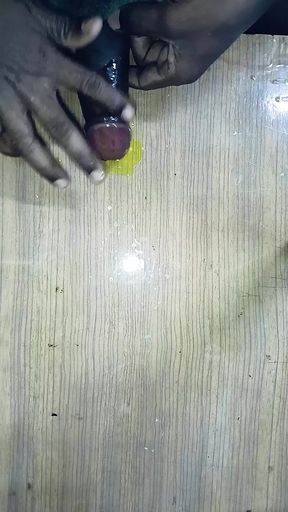 Musterbation on table oiled