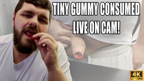 Tiny Gummy Consumed In Live Cam Show - KingMarti - 4K UHD 2160p