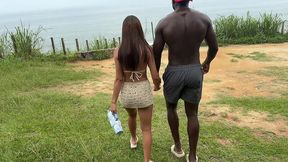 bbc transa ao ar livre nas pedras com mulher casada