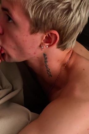 Guy with Huge Cock Fucks Young Guy Deep in Throat and Fills His Tight Ass with Cum
