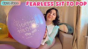 Fearless True Looner Girl Pops Balloons on your Birthday