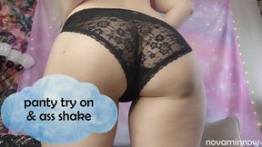 panty try on and ass shake