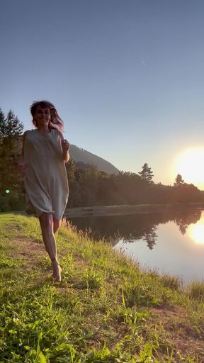Golden hour in the local park just got even more exciting