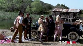 got mum - julia ann a dirty milf is cummed in face savagely by will powers, tommy gunn, paul chaplin.