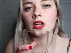 Curly Blonde Teen Records Solo Dildo Masturbation More at