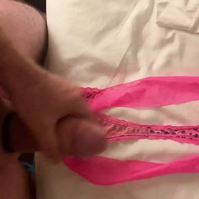 Cum in pink panties