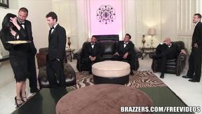 Brazzers - Veronica &amp; Bonnie - 6 Male Orgy