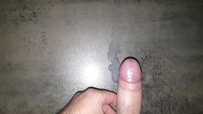 One week load - very huge cumshot