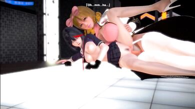Ryuko Matoi Nails The Big Futanari and Gets Her Cunt Filled